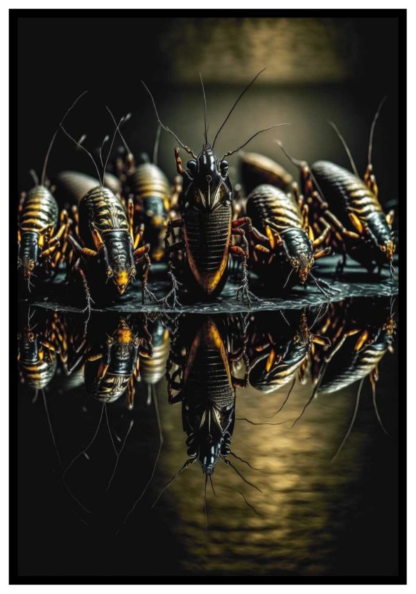 Otäcka kackerlackor affisch