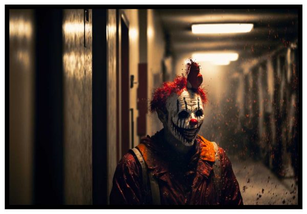 skräckfilm clown poster