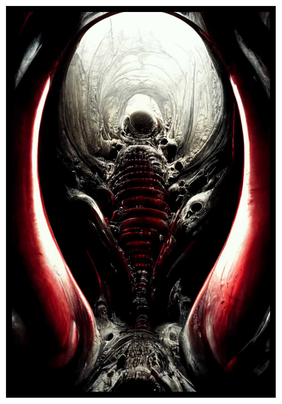 Beyond Red Alien Worlds - Mörk skräck poster - Sinister.se