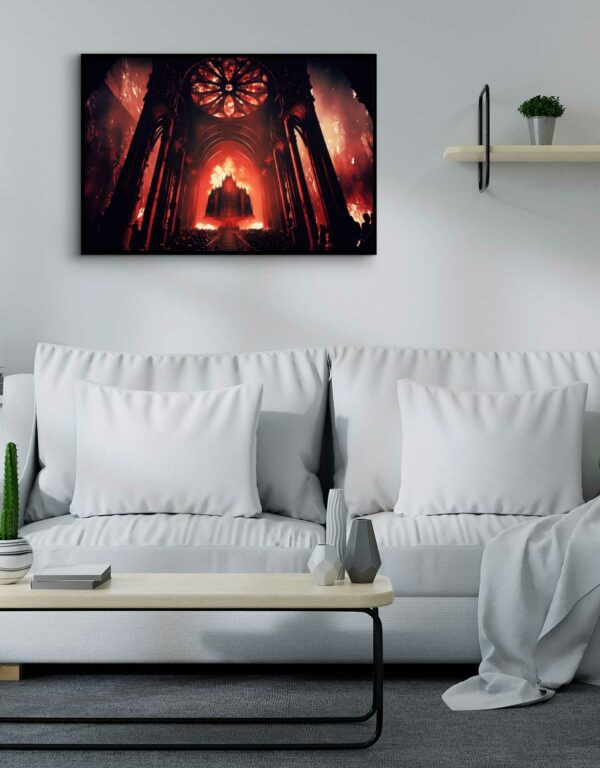 dark abyss poster with fire