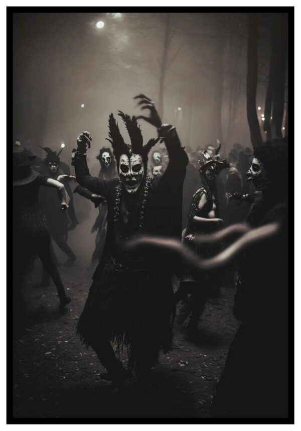 horror poster people dancing