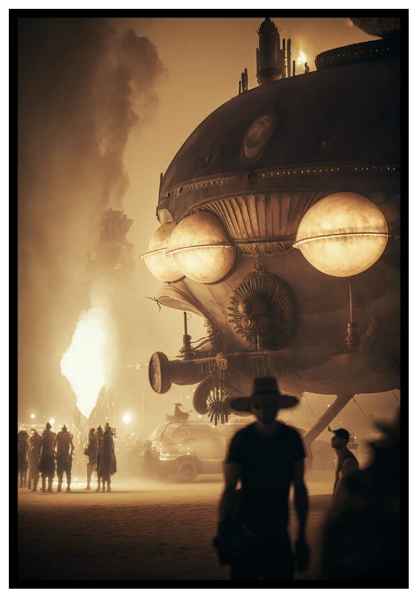 steampunk skepp poster