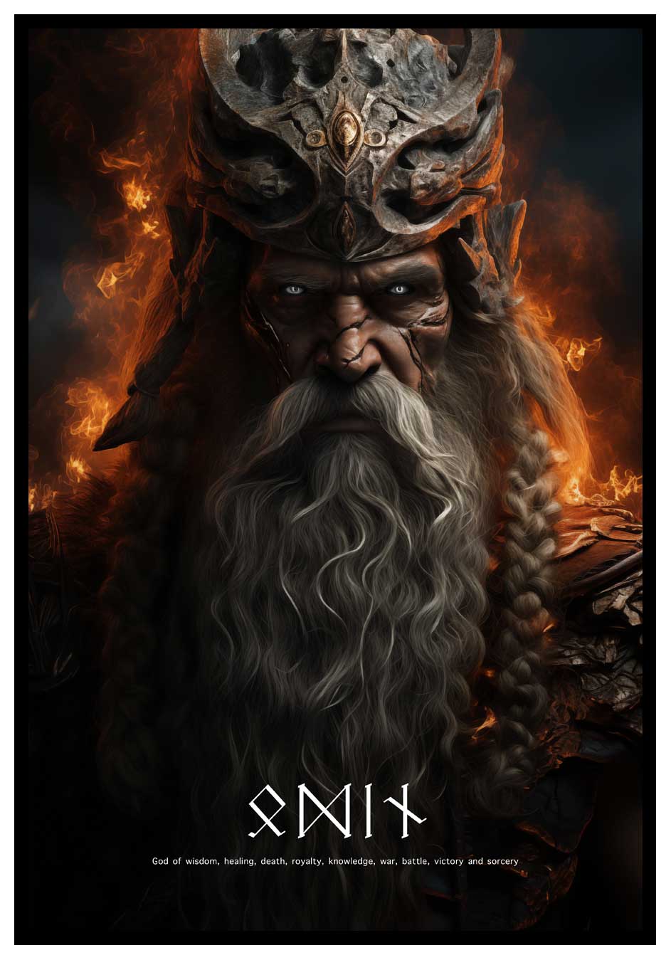 Odin des Nordens – Wikinger-Plakat